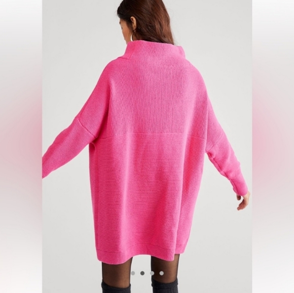 Free People Sweaters - Free People Slouchy Ottoman Tunic Raspberry Rose S
